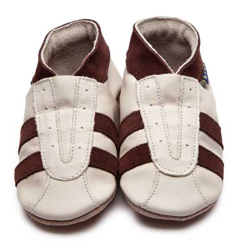 1097,Sports Cream İnch Blue %100 Hakiki Deri, El Yapımı Bebek Çocuk Patik