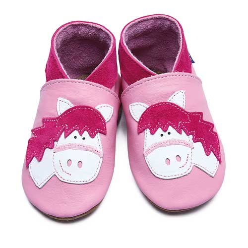 1818,Horse Baby Pink İnch Blue %100 Hakiki Deri, El Yapımı Bebek Çocuk Patik