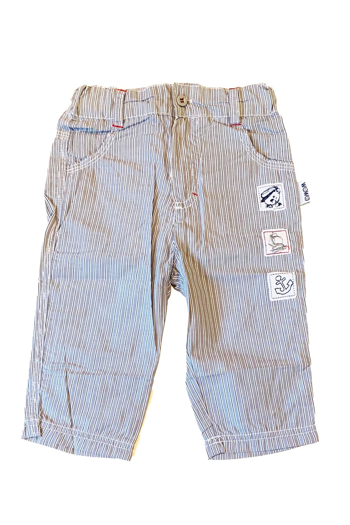 Andywawa 6-9 Ay, Tek Beden, Erkek Bebek Yazlık Kumaş Pantolon, 95150