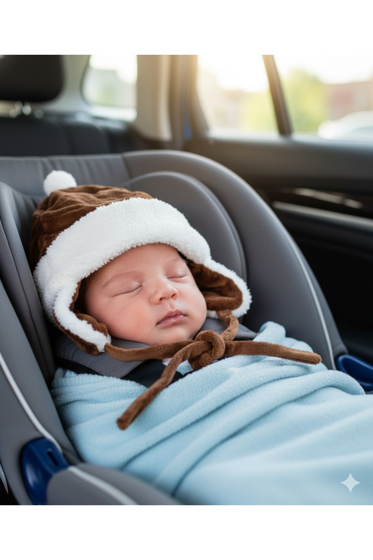 iplay, Unisex Bebek Sherpa Boyundan Bağlamalı Şapka Bere