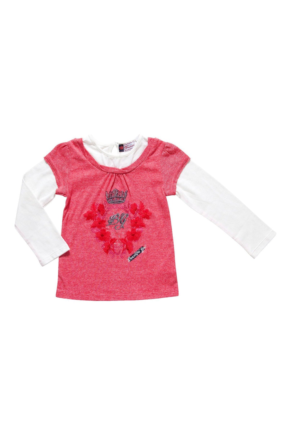 Chicco Kız Bebek Uzun Kollu Penye Tshirt, 5391073