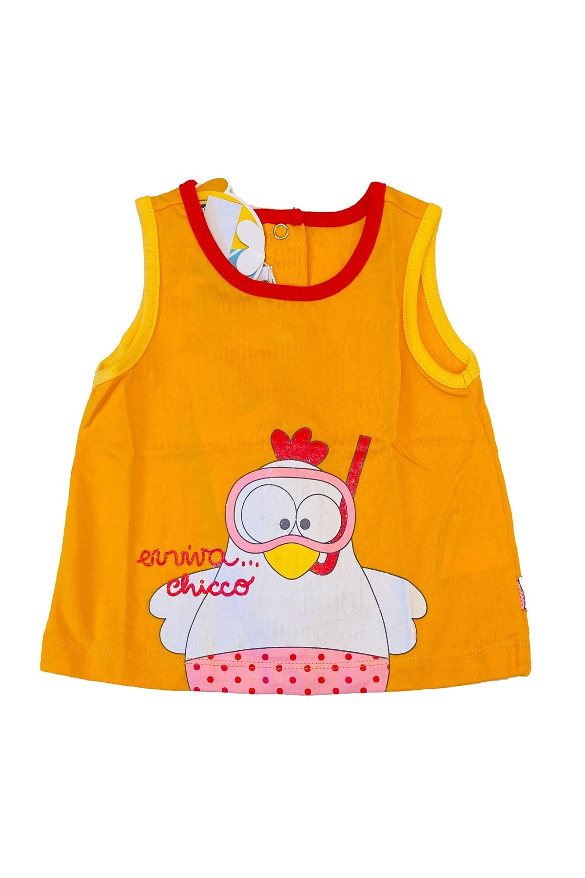 Chicco 3-6 Ay, Tek Beden, Kız Bebek Kolsuz Penye Tunik Tshirt, 61108 045