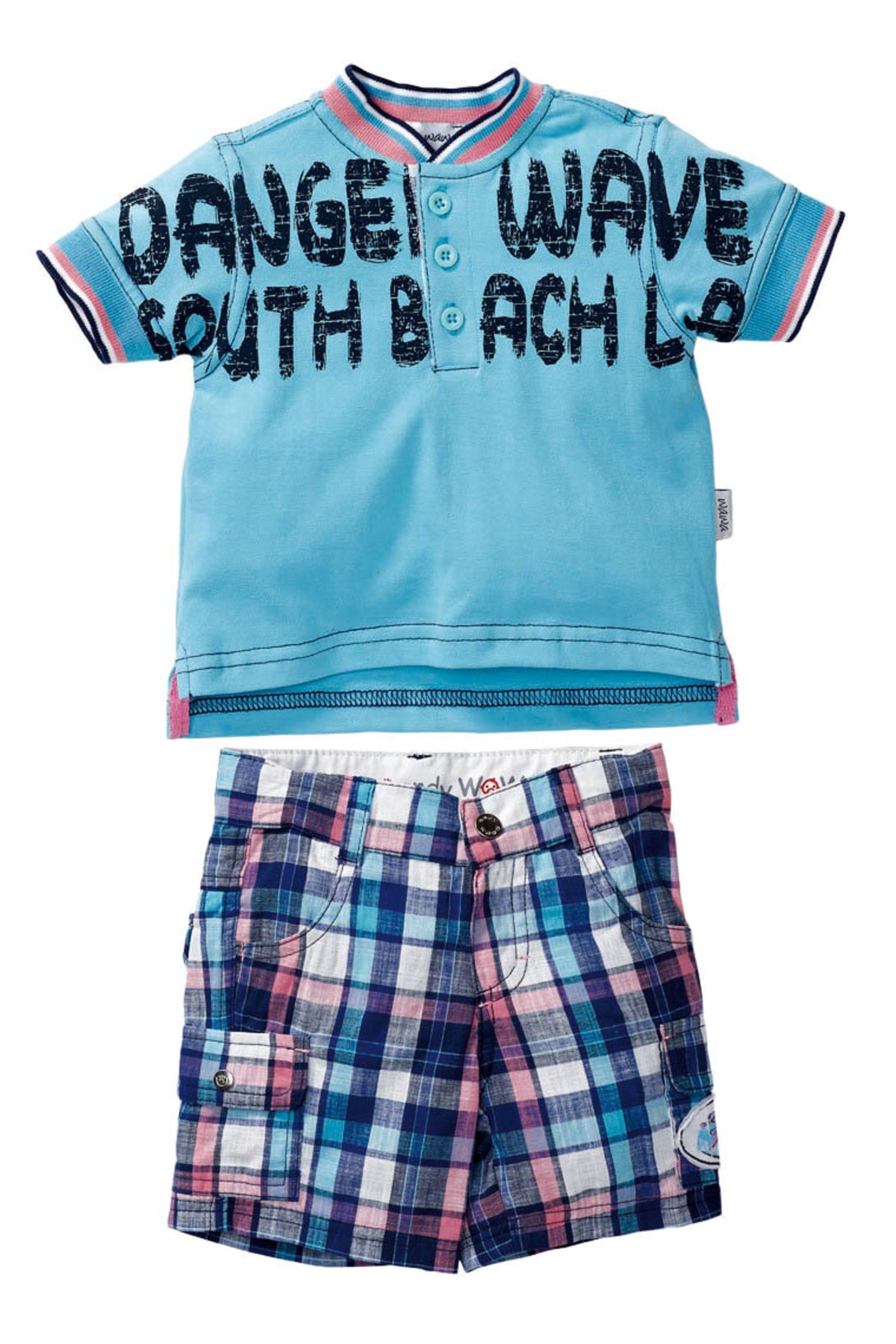 Andywawa Erkek Bebek Yazlık Tshirt Ve Bermuda Şort Takım, 35140 35141