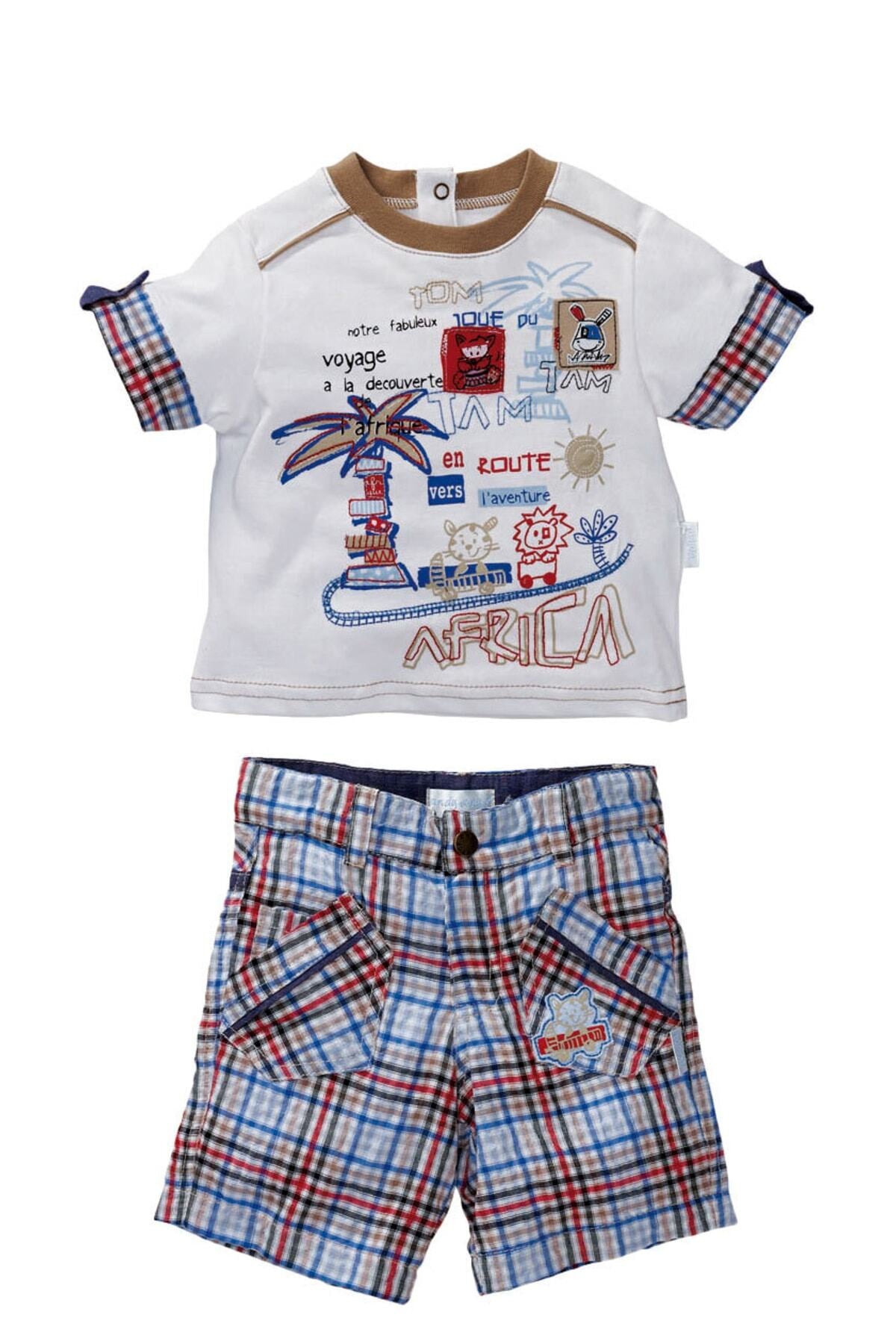 Andywawa Erkek Bebek Tshirt Bermuda Şort Takım, 35044 35048