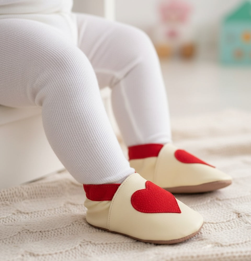 2389, Love Buttermilk İnch Blue %100 Hakiki Deri, El Yapımı Bebek Çocuk Patik