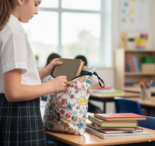 Family, Sıvı Geçirmeyen, Islak/Kuru Çok Amaçlı Çanta, Fermuarlı, Makinede Yıkanabilir, Islak Mayo, Kirli Kıyafet, Organizer vs için