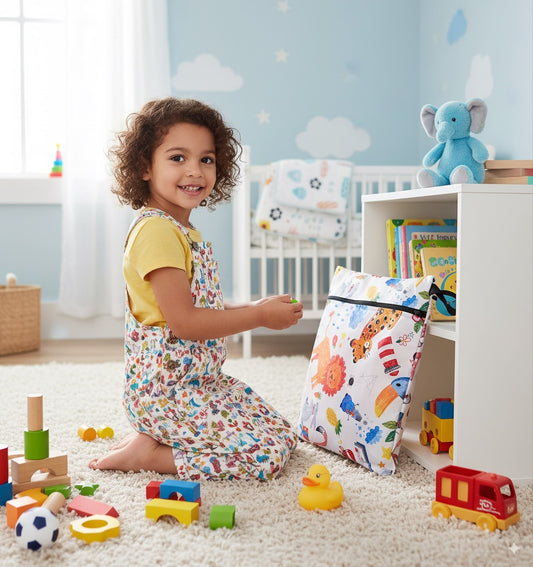 Jungle, Sıvı Geçirmeyen, Islak/Kuru Çok Amaçlı Çanta, Fermuarlı, Makinede Yıkanabilir, Islak Mayo, Kirli Kıyafet, Organizer vs için