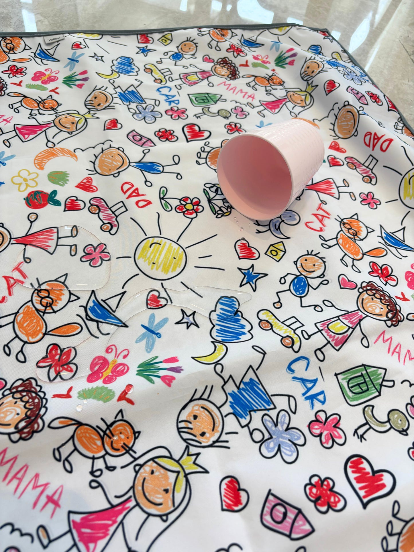 Family, Sıvı Geçirmeyen, Çok Amaçlı Örtü, Yerde, Masada, Banyoda, Arabada, Bahçede, Plajda