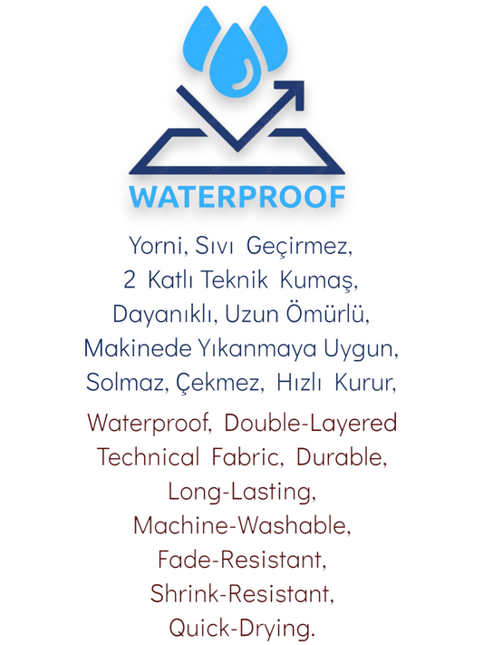 Ocean, Sıvı Geçirmeyen, Islak/Kuru Çok Amaçlı Çanta, Fermuarlı, Makinede Yıkanabilir, Islak Mayo, Kirli Kıyafet, Organizer vs için