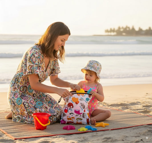 Zoo, Sıvı Geçirmeyen, Islak/Kuru Çok Amaçlı Çanta, Fermuarlı, Makinede Yıkanabilir, Islak Mayo, Kirli Kıyafet, Organizer vs için