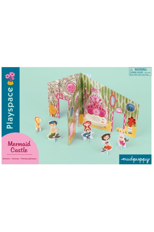 Mudpuppy, 3 Boyutlu Çocuk Oyun Maketi, Denizkızı Kalesi Mermaid Castle 4 Yaş Üstü 32423