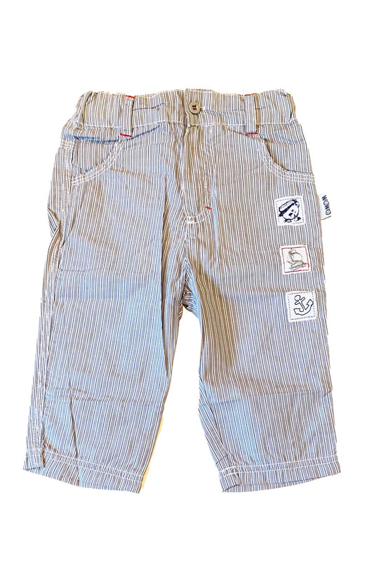 Andywawa 6-9 Ay, Tek Beden, Erkek Bebek Yazlık Kumaş Pantolon, 95150