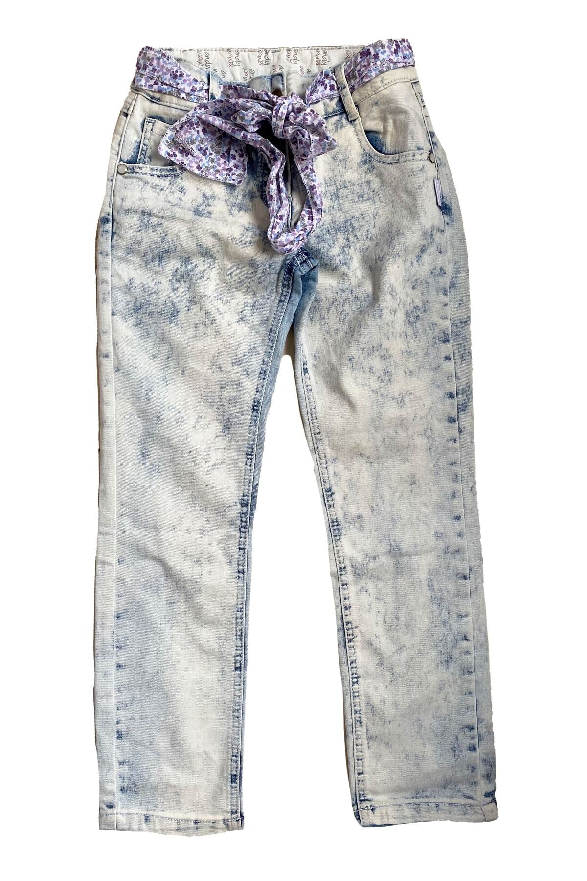 Andywawa Kız Bebek Denim Kot Pantolon, 38121Denim