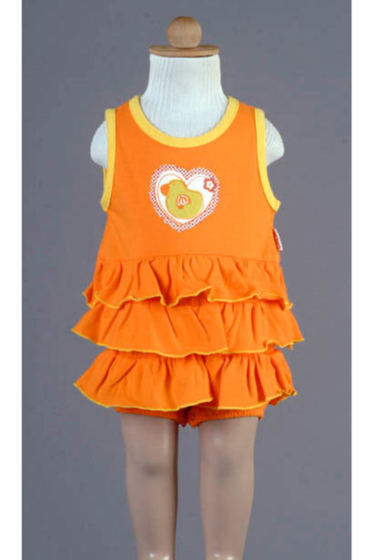 Andywawa 0-1 Ay, Tek Beden, Kız Bebek Askılı Penye Şort Tulum, 95031