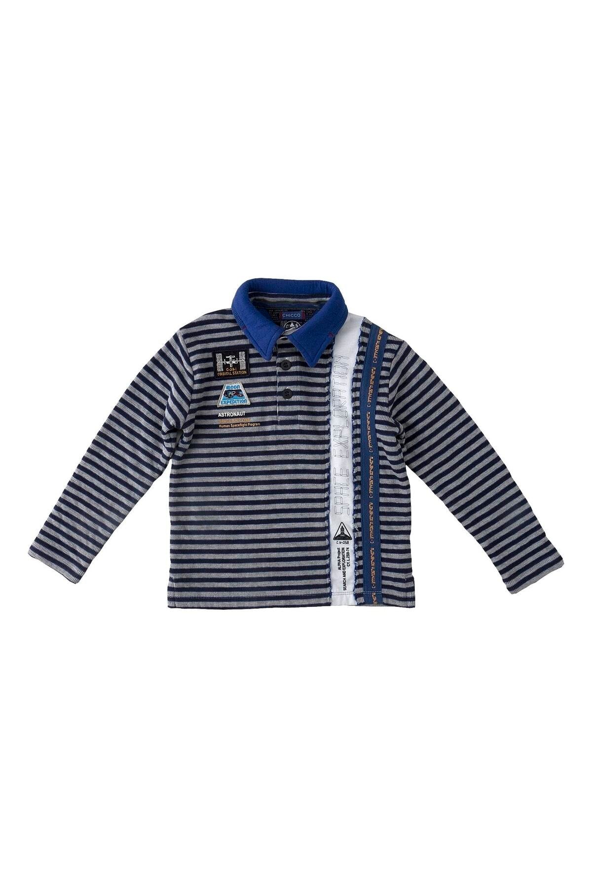 Chicco Erkek Bebek Polo Yaka Uzun Kollu Tshirt, 6349693