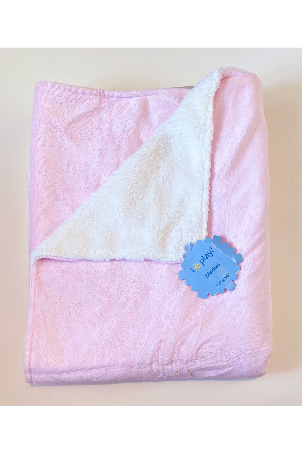 iplay, I Play Cuddle Kadife Peluş Çift Taraflı Bebek Battaniye 75x90cm