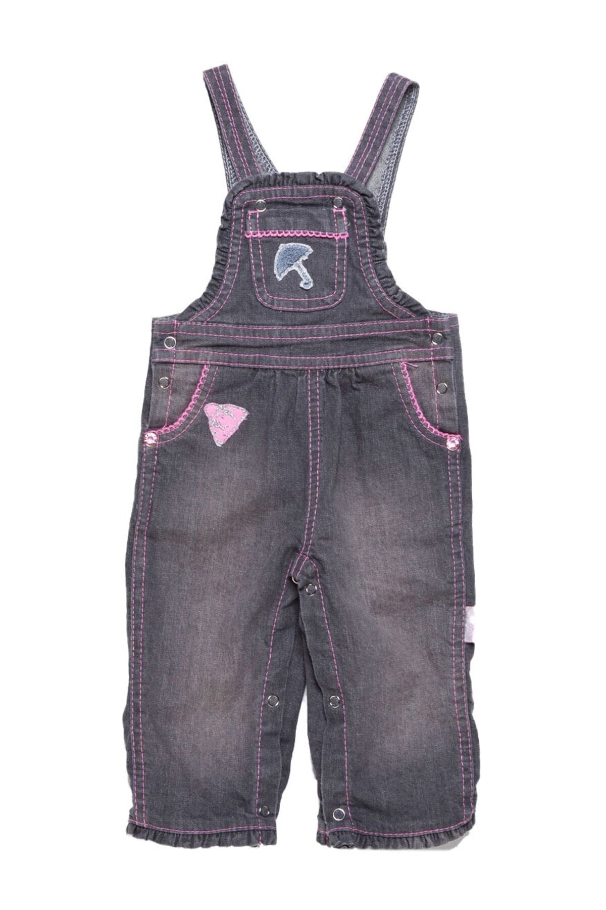 Andywawa Kız Bebek Kışlık Kot Jean Salopet, 20551