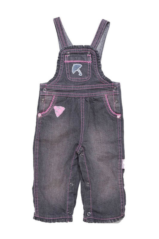 Andywawa Kız Bebek Kışlık Kot Jean Salopet, 20551