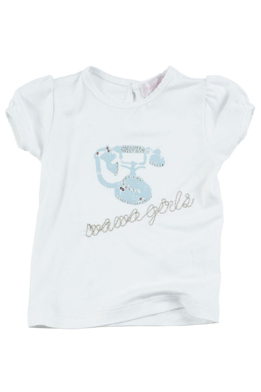Andywawa Kız Bebek Kısa Kollu Penye T-shirt, 25883