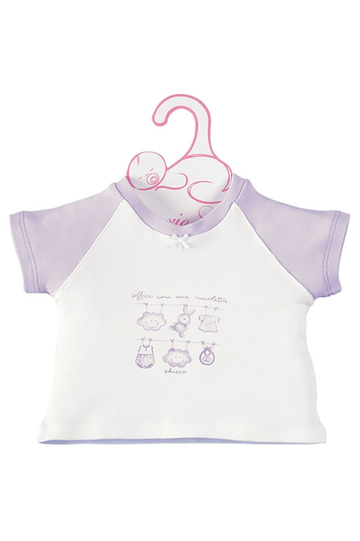 Chicco 18 Ay, Tek Beden, Beyaz Kız Çocuk T-shirt, 26938 012