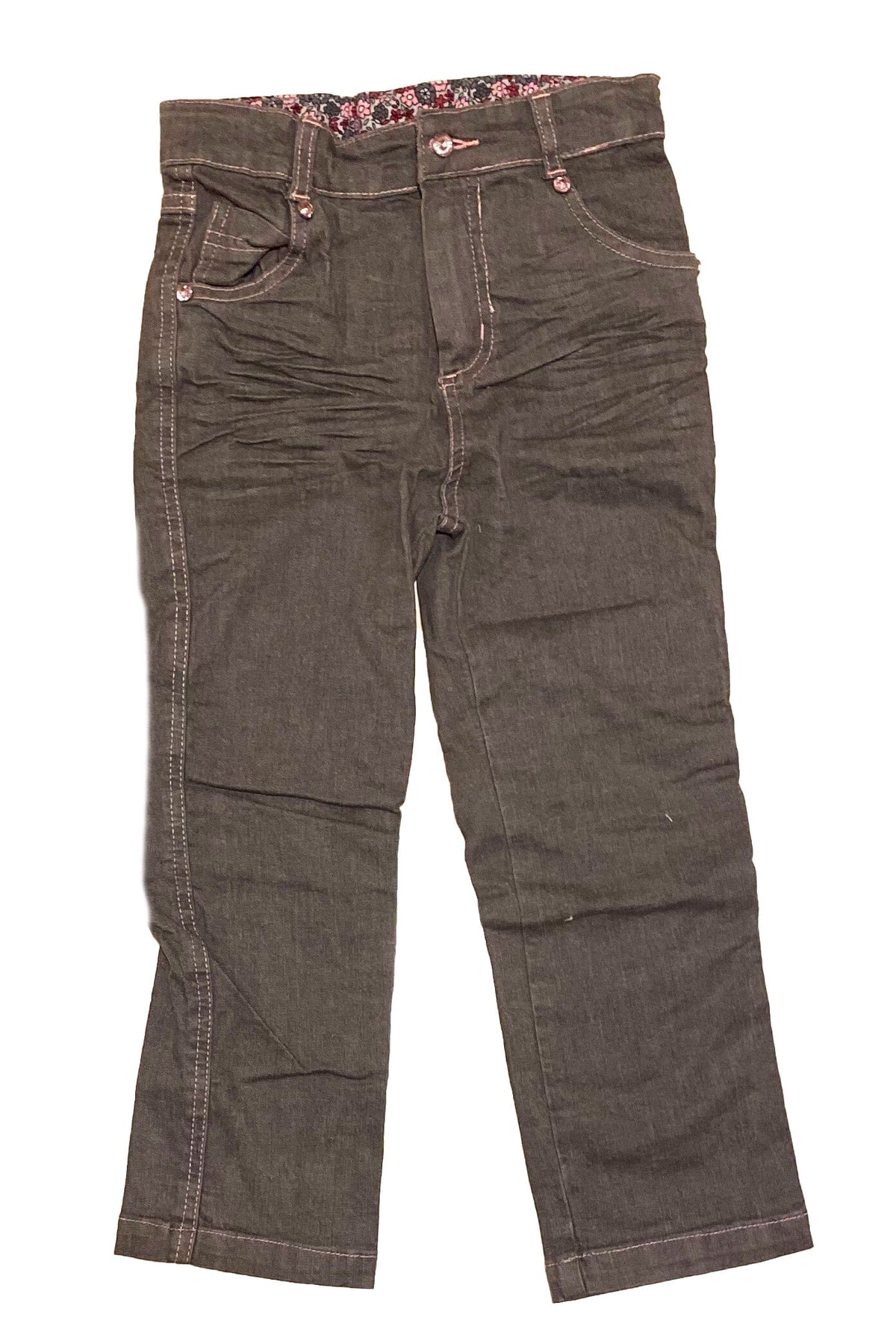Andywawa 6 Yaş, Tek Beden, Kız Bebek Kışlık Jean Kot Pantolon, 20540
