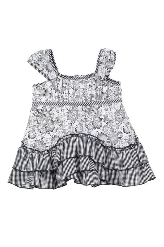Andywawa Kız Bebek Askılı Poplin Yazlık Elbise, 25149