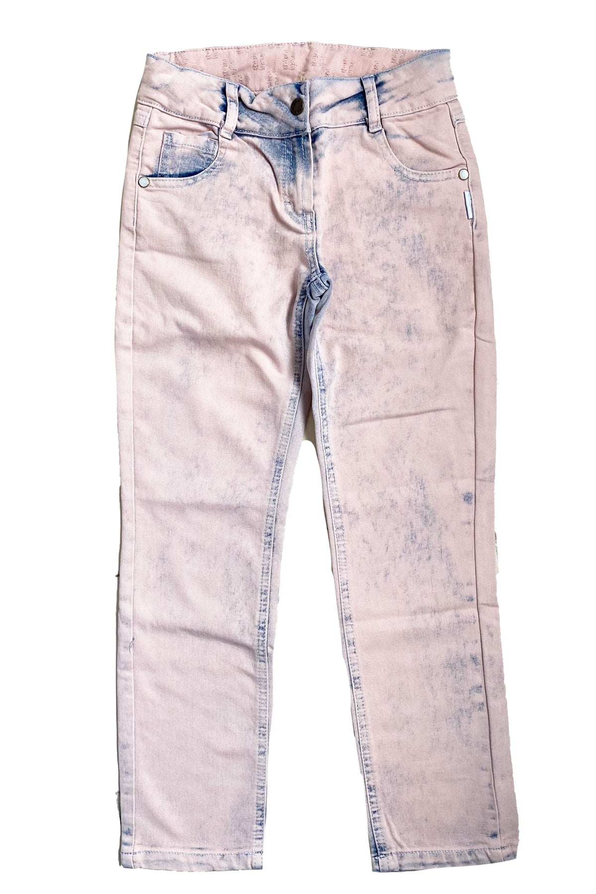 Andywawa Kız Bebek Pink Jean Pantolon, 38121Pink