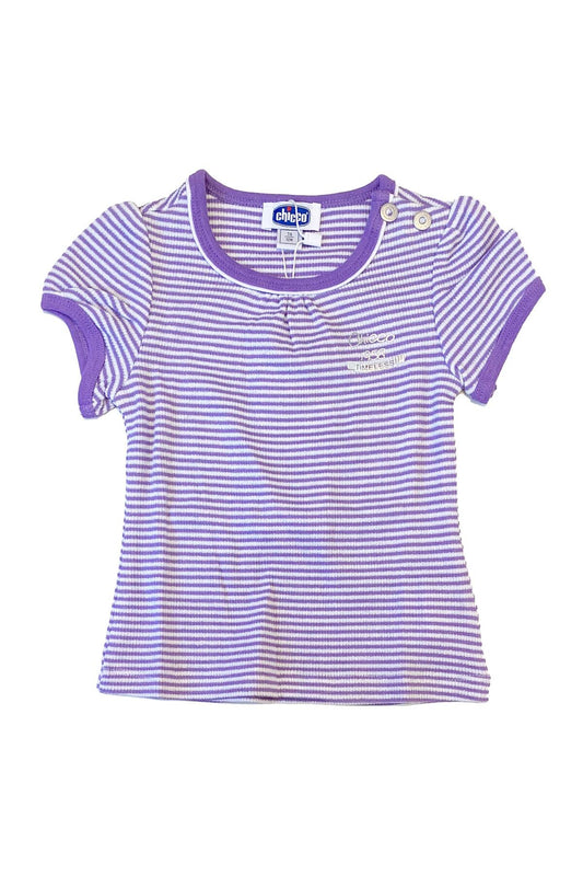Chicco 9 - 12 Ay, Tek Beden, Kız Bebek Kaşkorse Kısa Kollu Tshirt, 26573 014