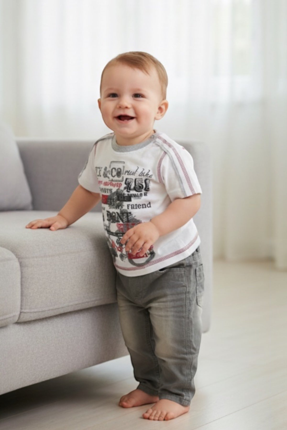 Andywawa Erkek Bebek Tshirt Ve Kot Pantolon Takım, 25334 339