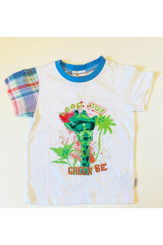 Andywawa 3-4 Yaş, Tek Beden, Erkek Bebek Kısa Kollu Tshirt, 35486