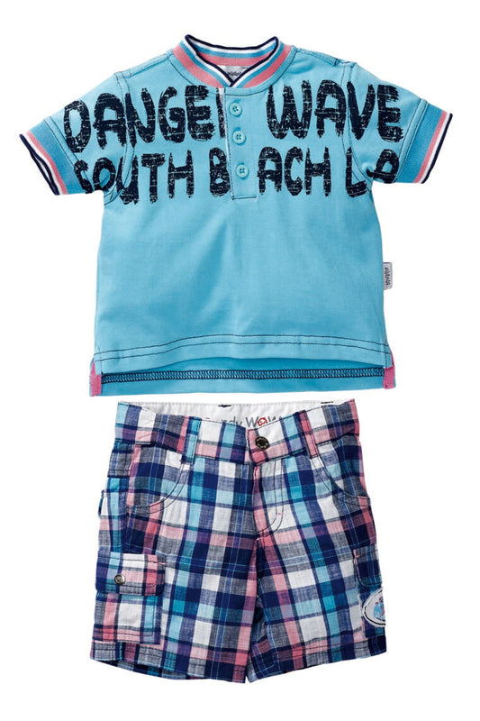 Andywawa Erkek Bebek Yazlık Tshirt Ve Bermuda Şort Takım, 35140 35141