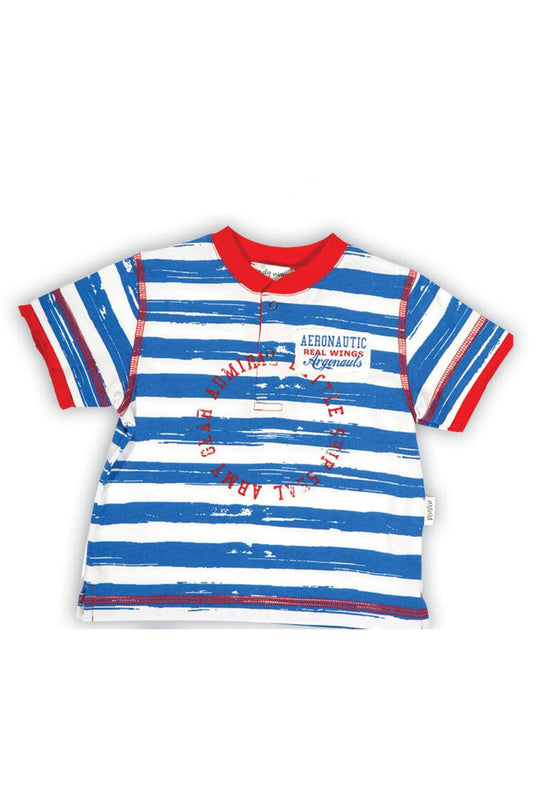 Andywawa 3-6 Ay, Tek Beden, Erkek Bebek Kısa Kollu Penye Tshirt, 15706