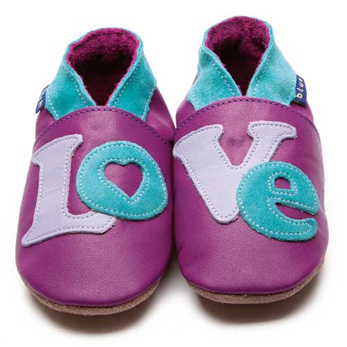 2545, Love Letter İnch Blue %100 Hakiki Deri, El Yapımı Bebek Çocuk Patik
