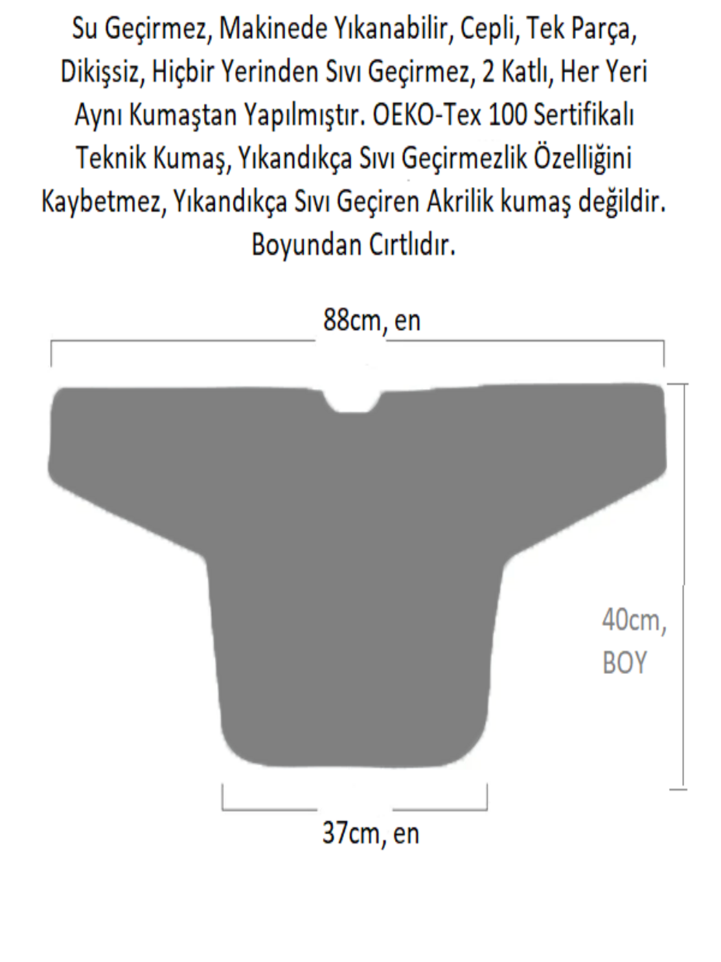 Jungle, Sıvı Geçirmeyen, Uzun Kollu, Cepli, Cırtlı Mama Önlüğü, Önlük, Çok Amaçlı Beslenme Önlüğü