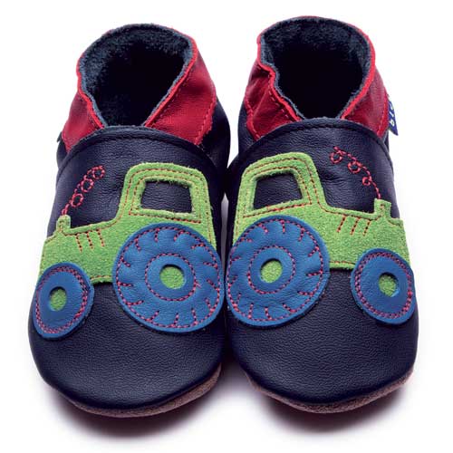 2649,Traktor Navy  İnch Blue %100 Hakiki Deri, El Yapımı Bebek Çocuk Patik