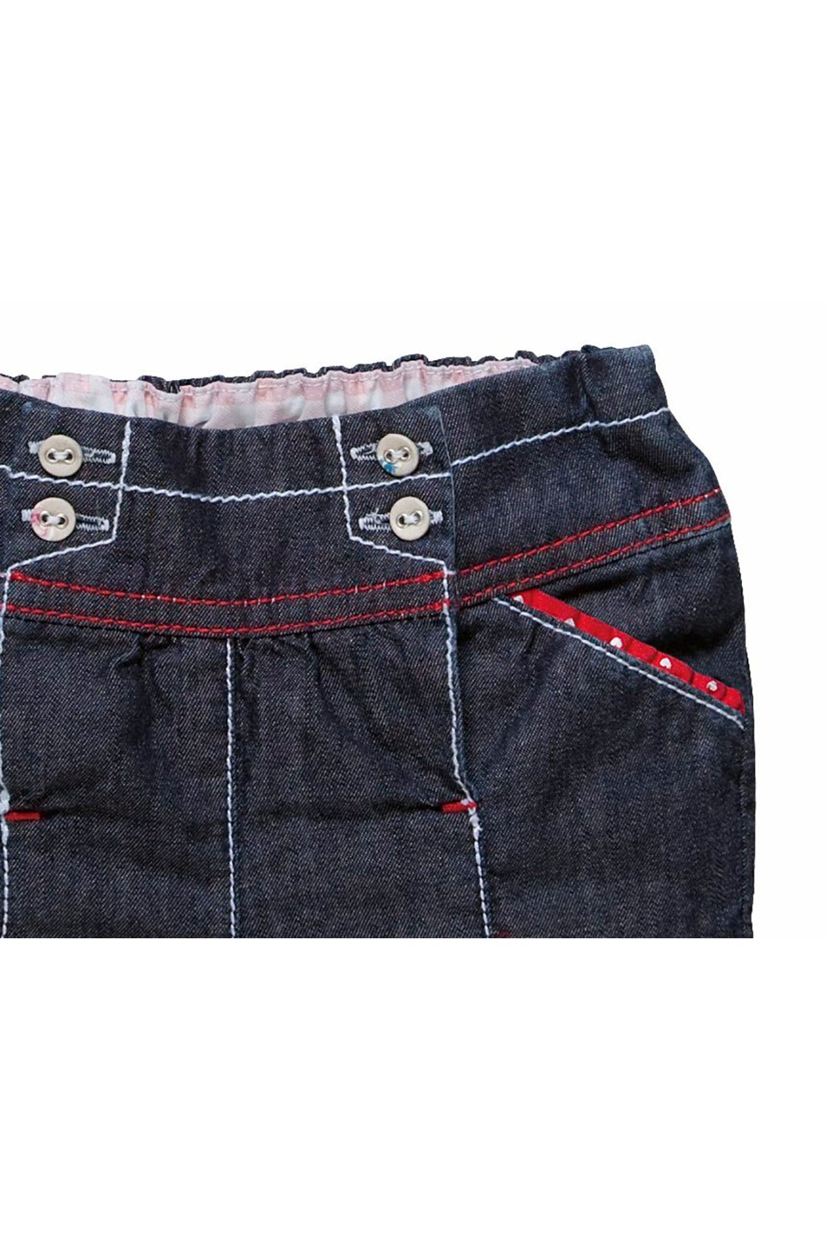 Chicco 6-9 Ay, Tek Beden, Kız Bebek Yazlık Kot Pantolon, 55194 088