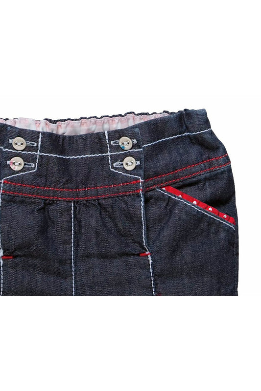 Chicco 6-9 Ay, Tek Beden, Kız Bebek Yazlık Kot Pantolon, 55194 088