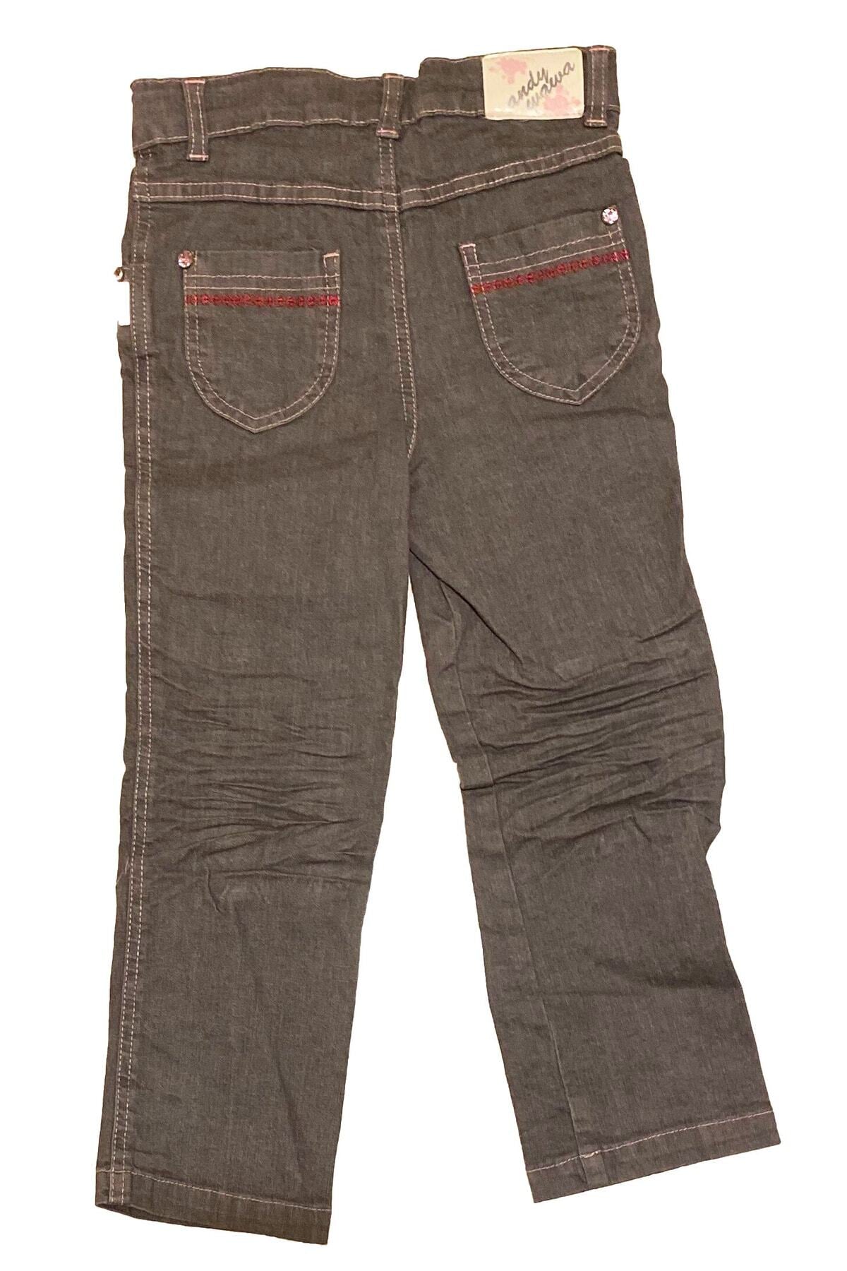 Andywawa 6 Yaş, Tek Beden, Kız Bebek Kışlık Jean Kot Pantolon, 20540
