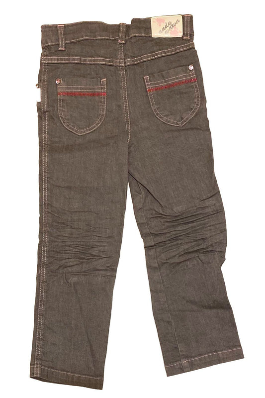 Andywawa 6 Yaş, Tek Beden, Kız Bebek Kışlık Jean Kot Pantolon, 20540