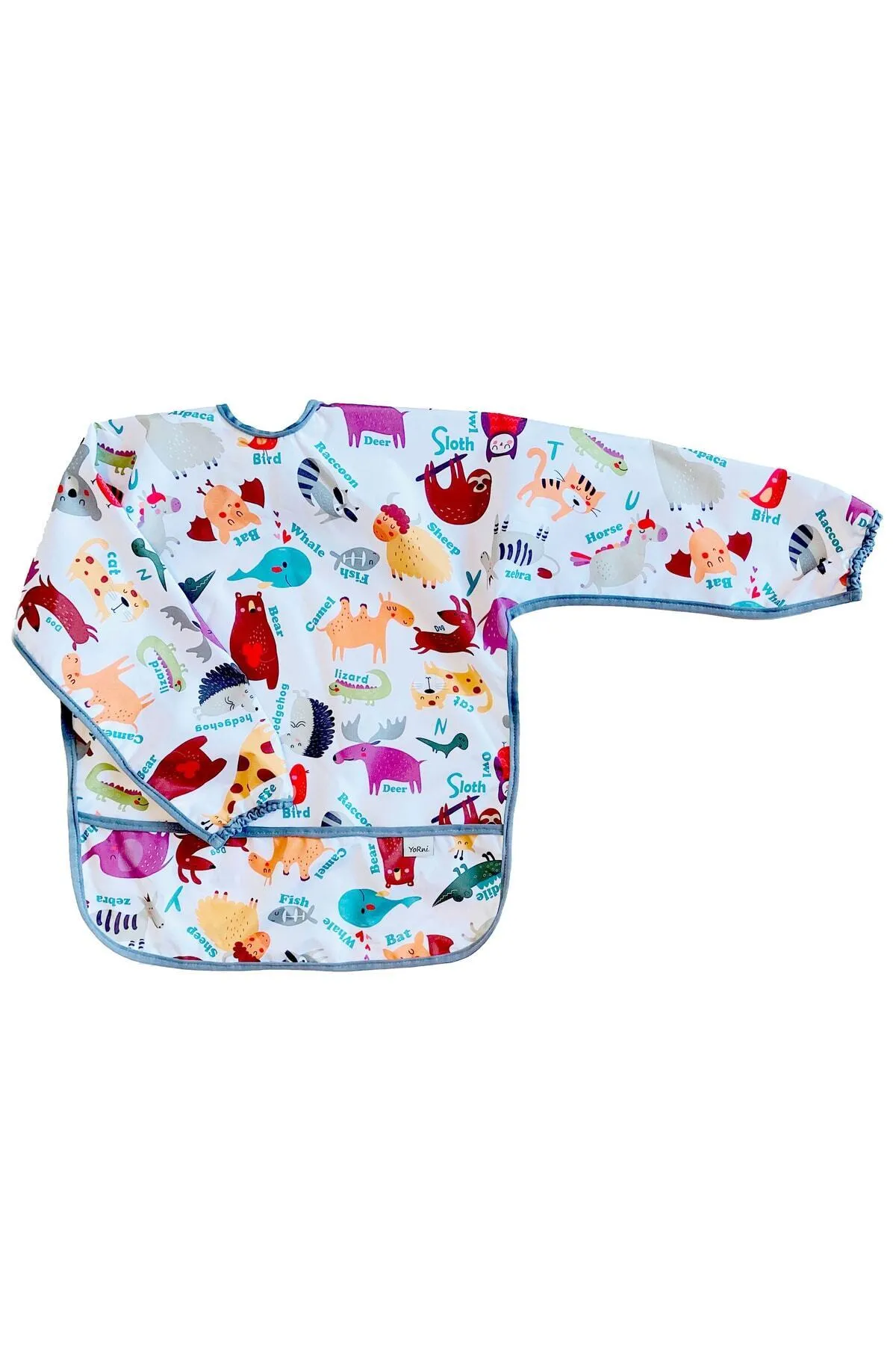 3-6 Yaş, Zoo, Sıvı Geçirmeyen, Boyundan BAĞCIKLI, Uzun Kollu, Cepli, Aktivite, Mama Önlüğü, Önlük, Çok Amaçlı Etkinlik ve Beslenme Önlüğü