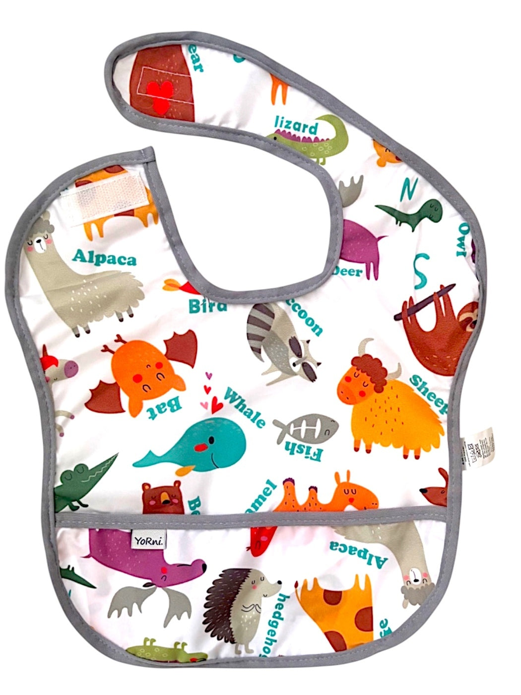3-24 AY, Zoo, Sıvı Geçirmeyen, İlk Önlüğüm, Cepli, Cırtlı Mama Önlüğü, Önlük, Çok Amaçlı Beslenme Önlüğü