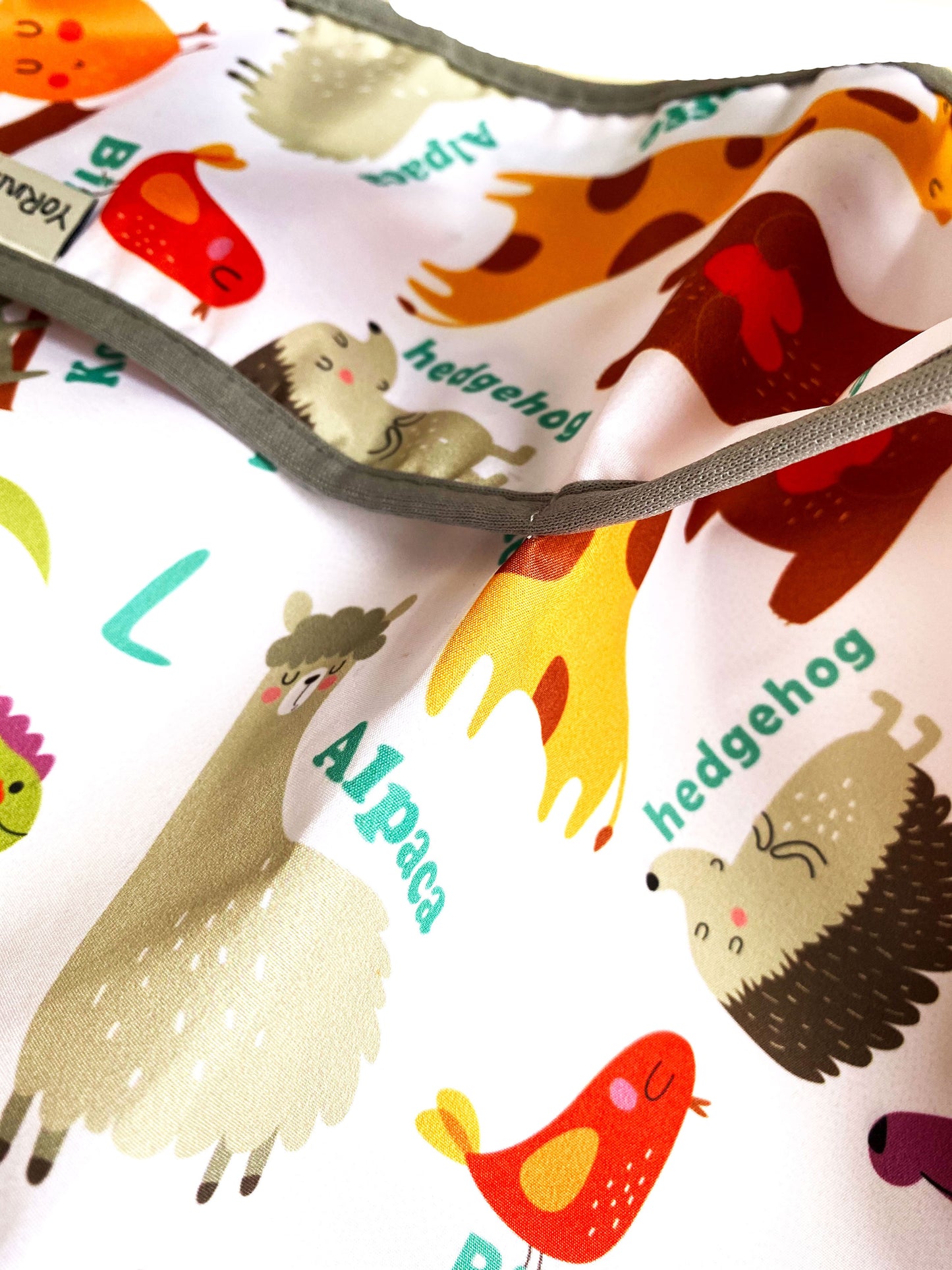 1-3 Yaş, Zoo, Sıvı Geçirmeyen, KISA Kollu, Cepli, Cırtlı Mama Önlüğü, Önlük, Çok Amaçlı Beslenme Önlüğü