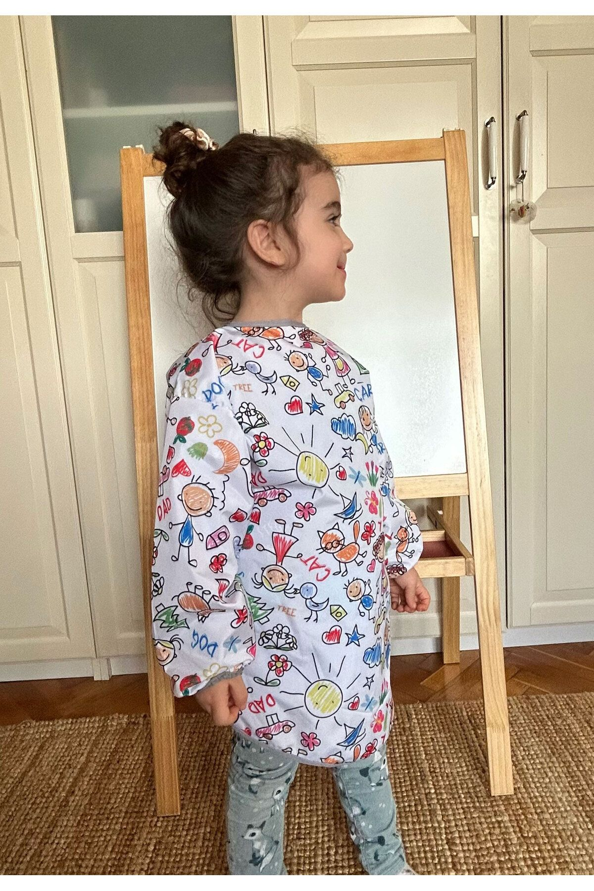 Family, Sıvı Geçirmez, Cırtlı, Uzun Kollu Çocuk Faaliyet, Etkinlik, Aktivite, Boyama Önlüğü, Önlük