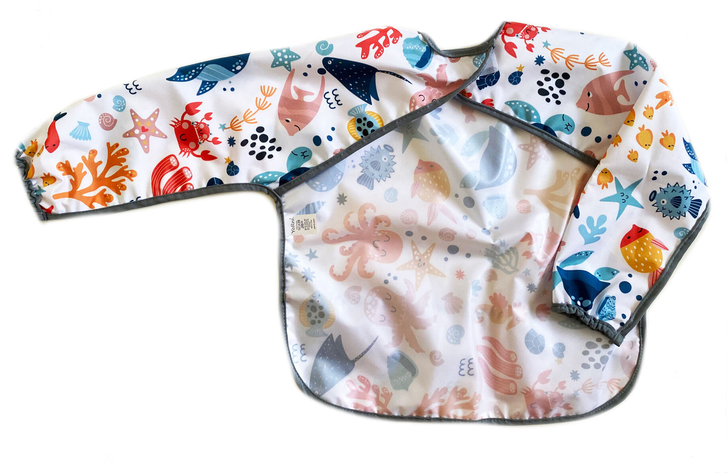 Ocean, Sıvı Geçirmeyen, Uzun Kollu, Cepli, Cırtlı Mama Önlüğü, Önlük, Çok Amaçlı Beslenme Önlüğü