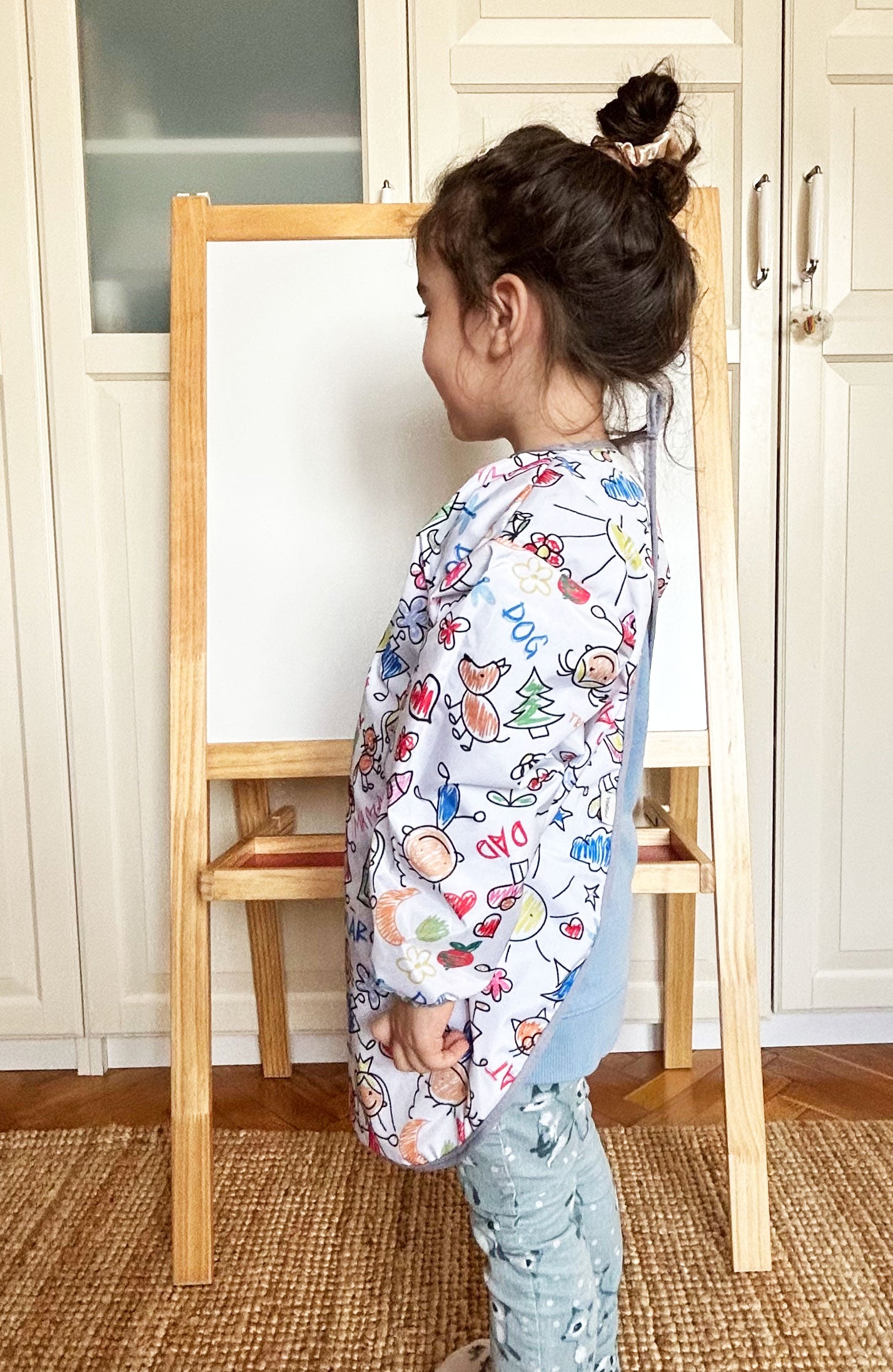 Family, Sıvı Geçirmez, Cırtlı, Uzun Kollu Çocuk Faaliyet, Etkinlik, Aktivite, Boyama Önlüğü, Önlük