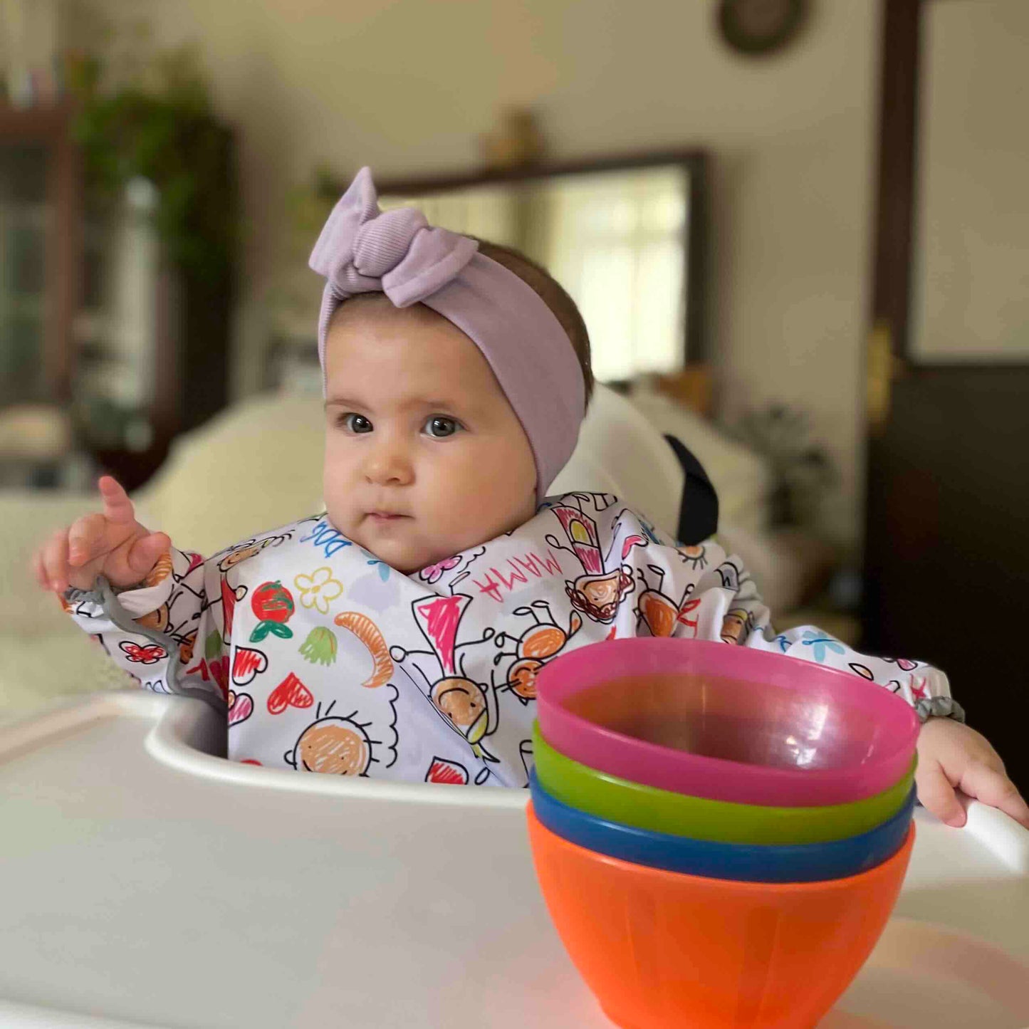 Zoo, Sıvı Geçirmeyen, Uzun Kollu, Cepli, Cırtlı Mama Önlüğü, Önlük, Çok Amaçlı Beslenme Önlüğü