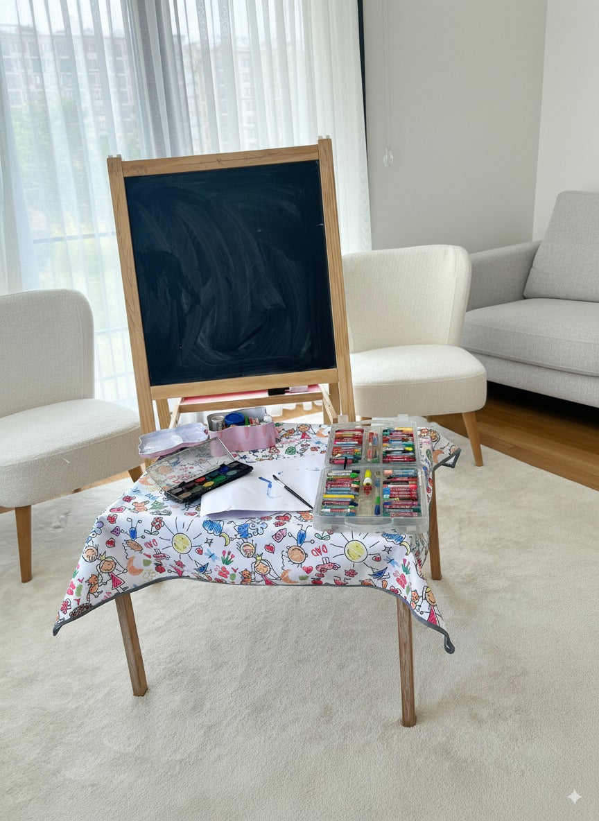 Family, Sıvı Geçirmeyen, Çok Amaçlı Örtü, Yerde, Masada, Banyoda, Arabada, Bahçede, Plajda