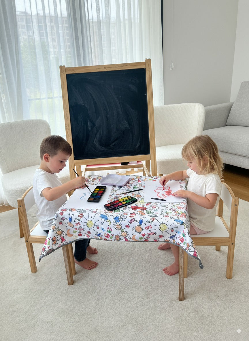 Family, Sıvı Geçirmeyen, Çok Amaçlı Örtü, Yerde, Masada, Banyoda, Arabada, Bahçede, Plajda