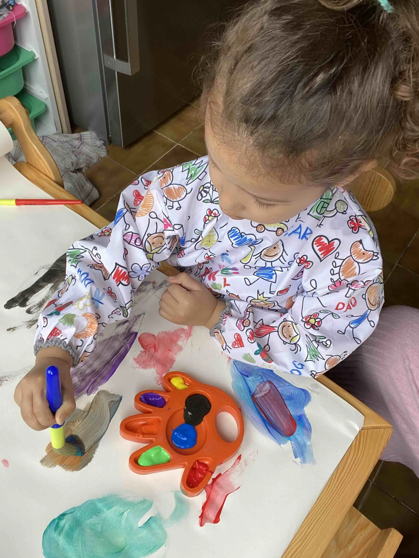 Family, Sıvı Geçirmez, Cırtlı, Uzun Kollu Çocuk Faaliyet, Etkinlik, Aktivite, Boyama Önlüğü, Önlük