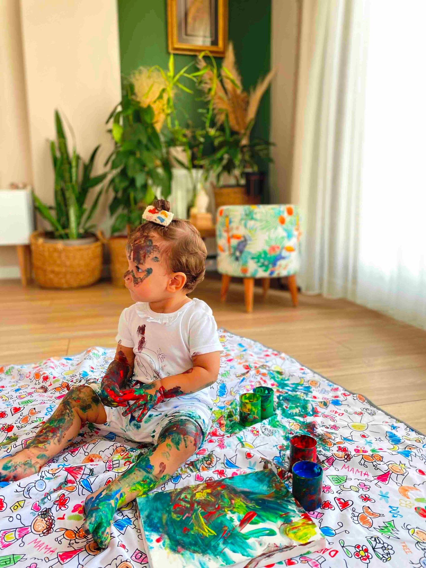 Family, Sıvı Geçirmeyen, Çok Amaçlı Örtü, Yerde, Masada, Banyoda, Arabada, Bahçede, Plajda